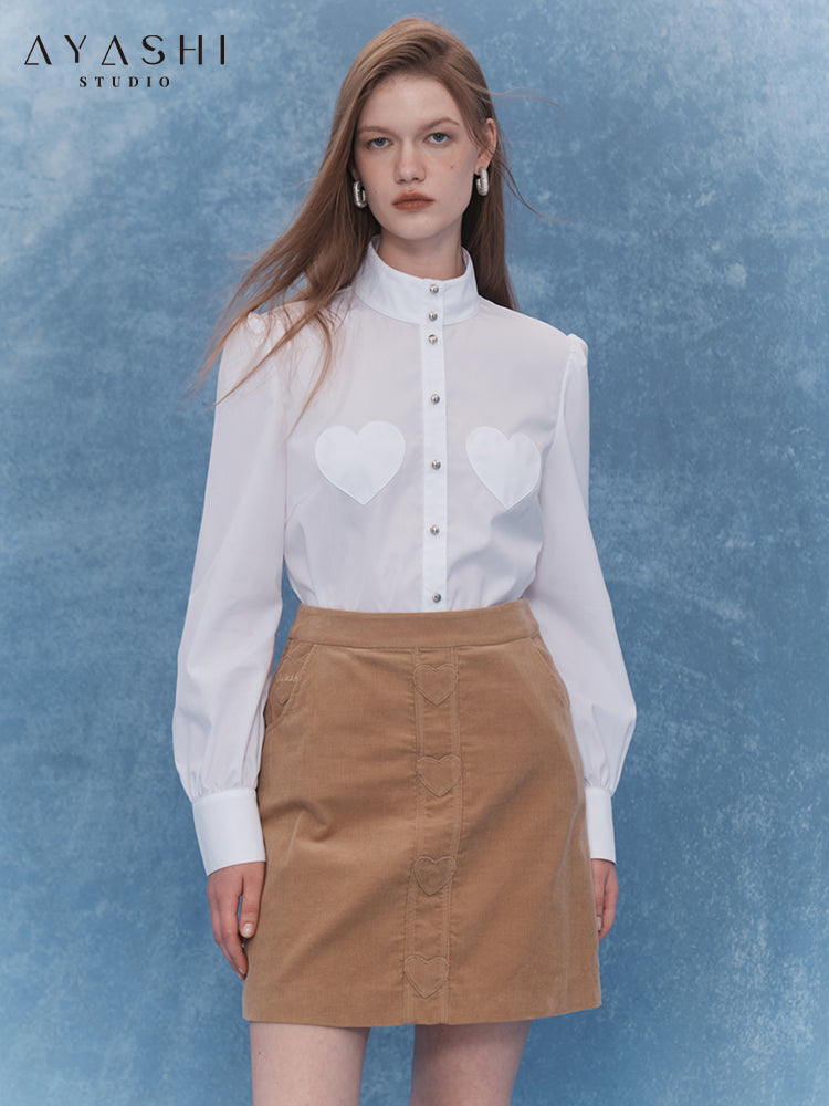 Brown Corduroy Skirt